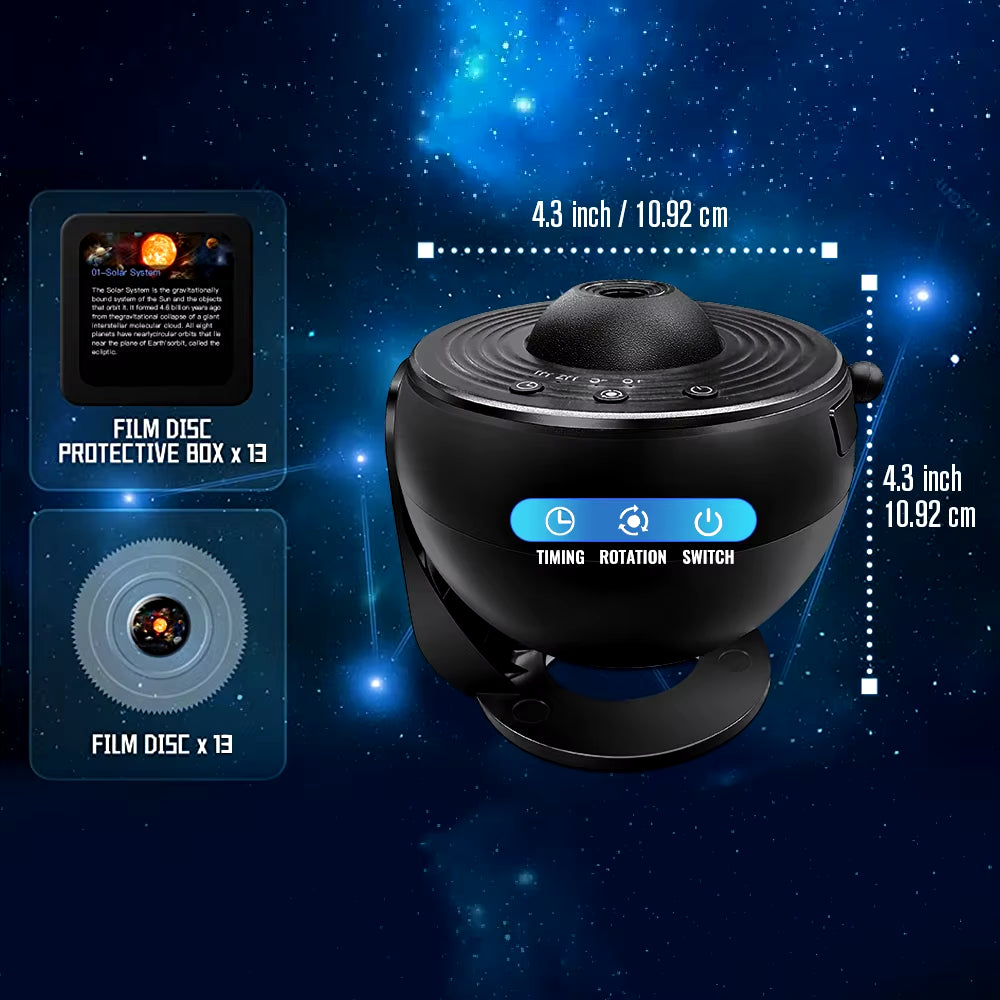 13 in 1 Star Projector, Planetarium Galaxy Projector for Bedroom, Aurora Projector, Night Light Projector for Kids Adults